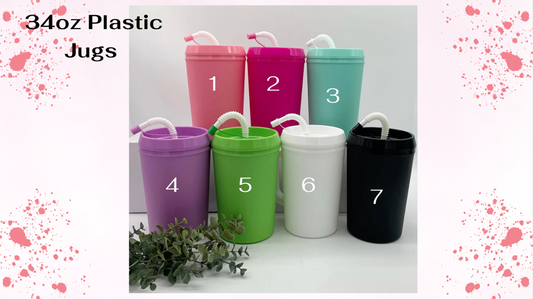 34oz Plastic Jugs